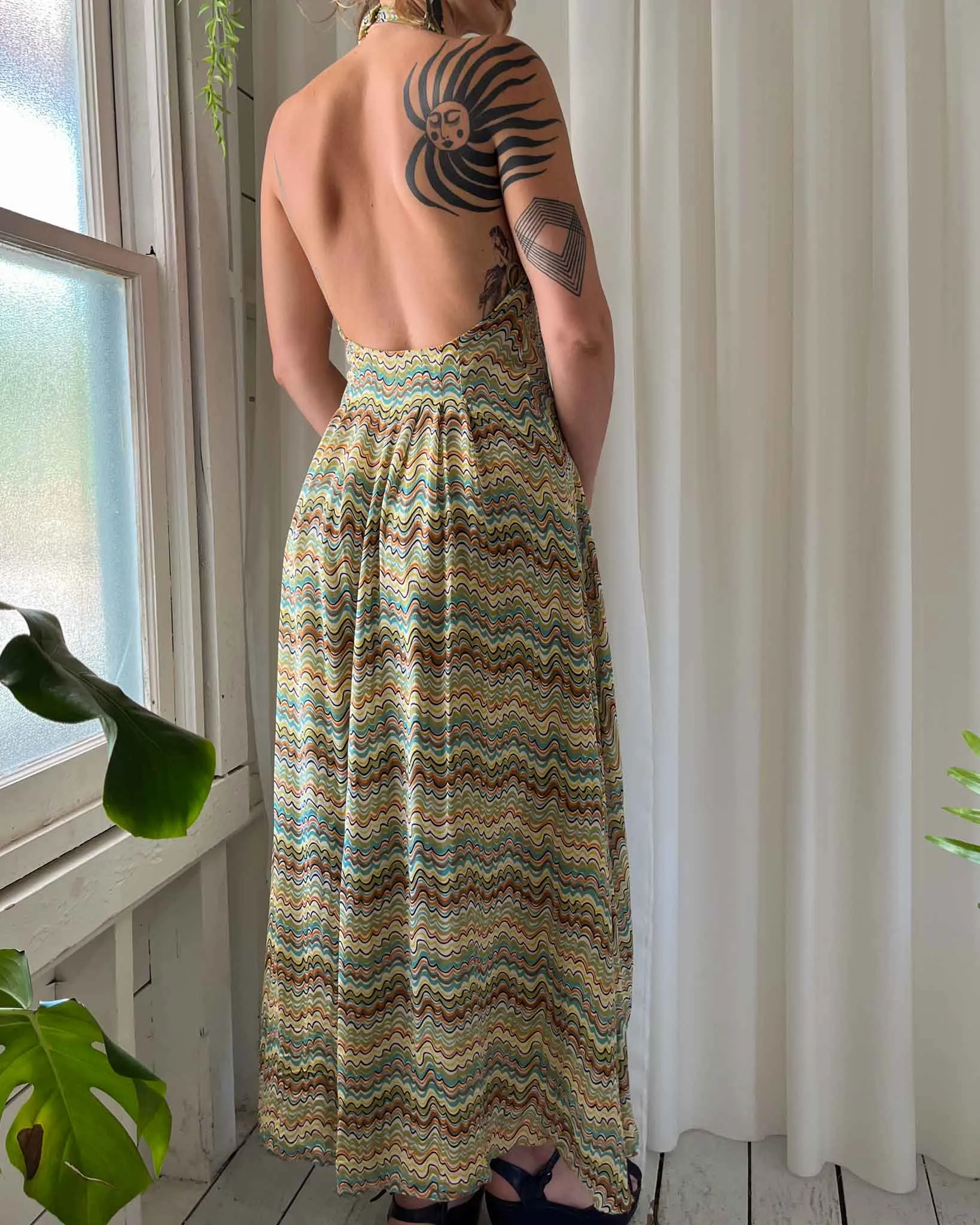 00s Nicole Miller Silk Wrap Dress | S