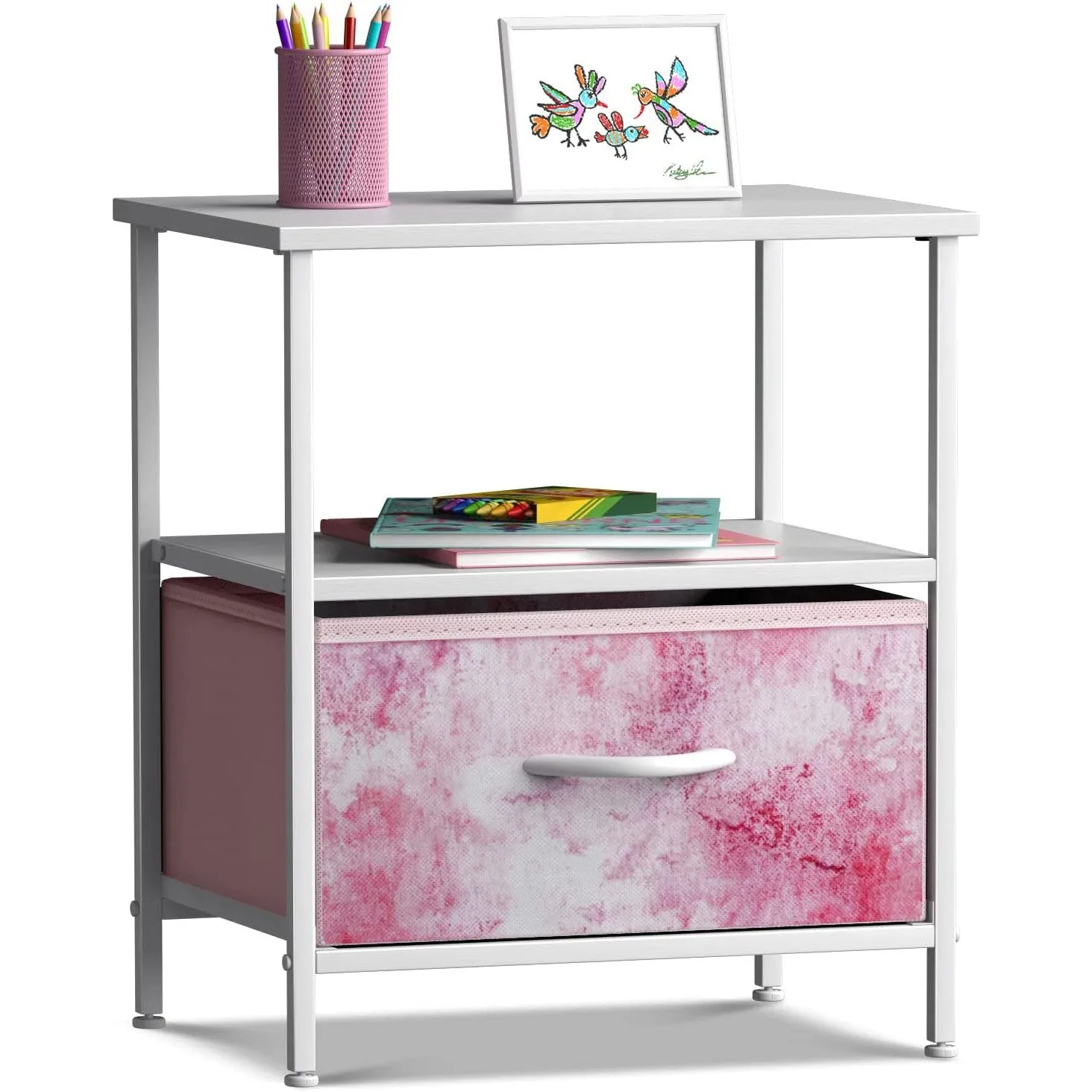 1 Drawer Nightstand Shelf