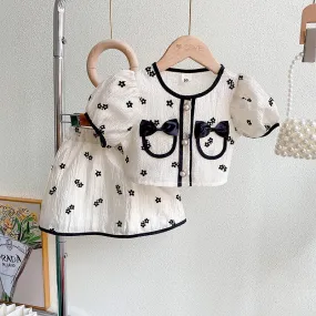 2 Pcs Girls Dress Suit 390707