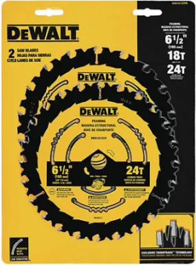 6 1/2" 18 & 2 4T Black & Yellow Blade