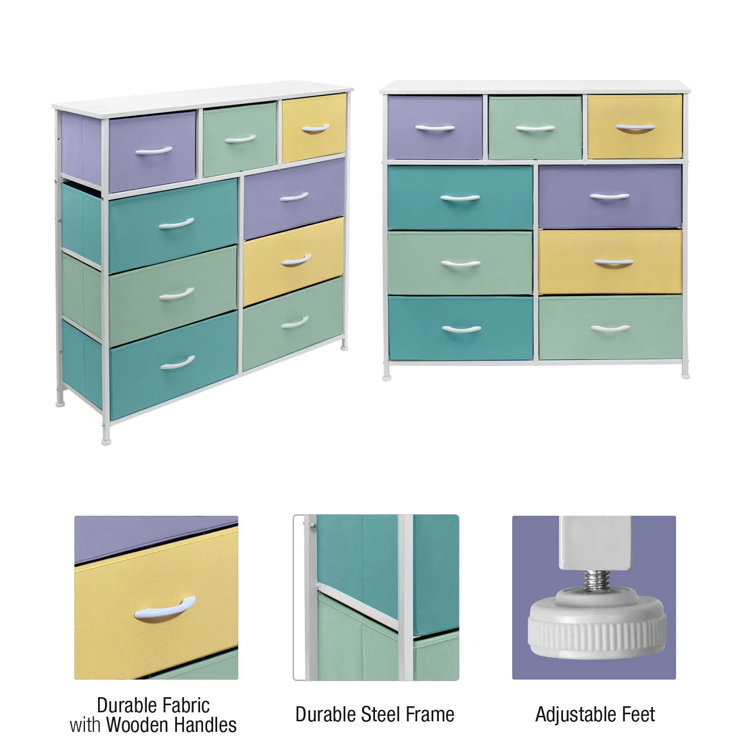 9 Drawer Wide Dresser