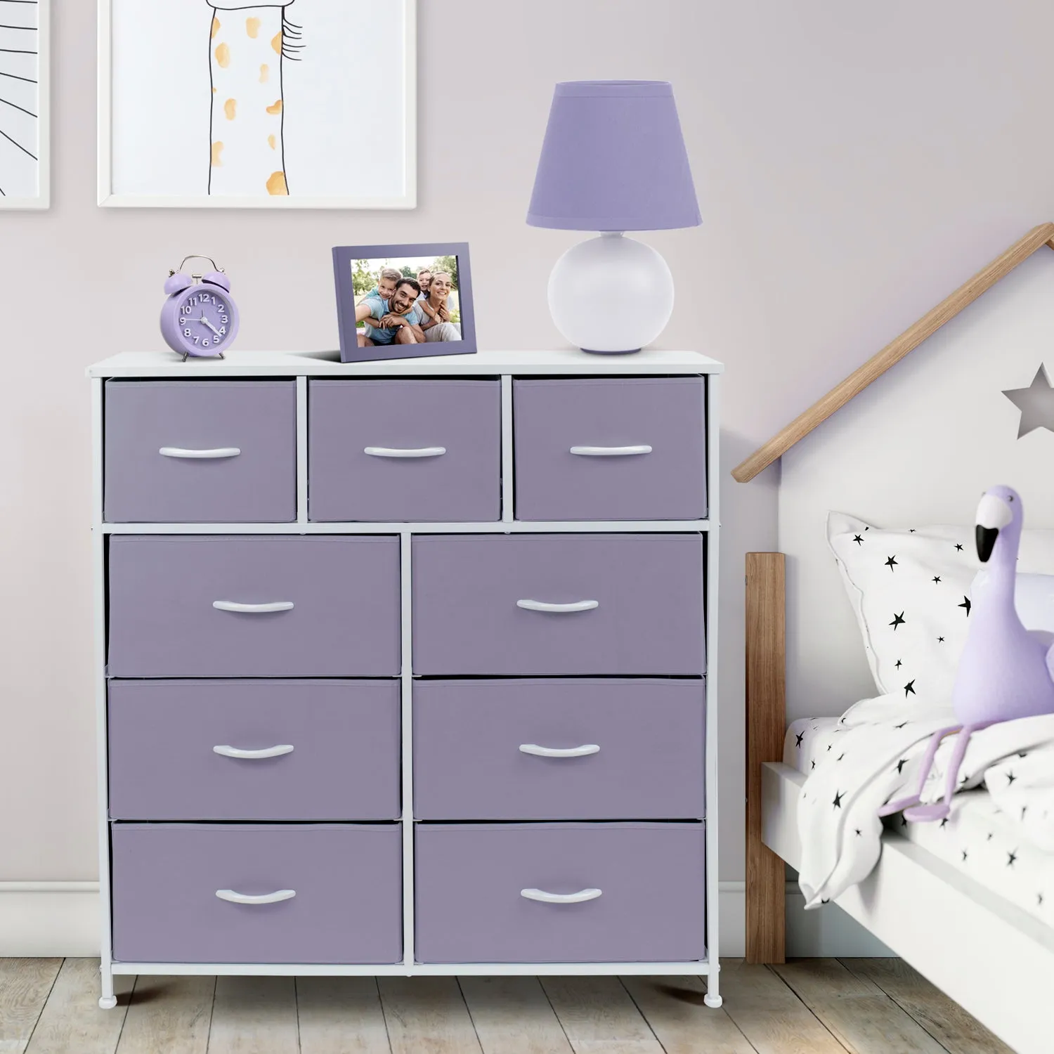 9 Drawer Wide Dresser
