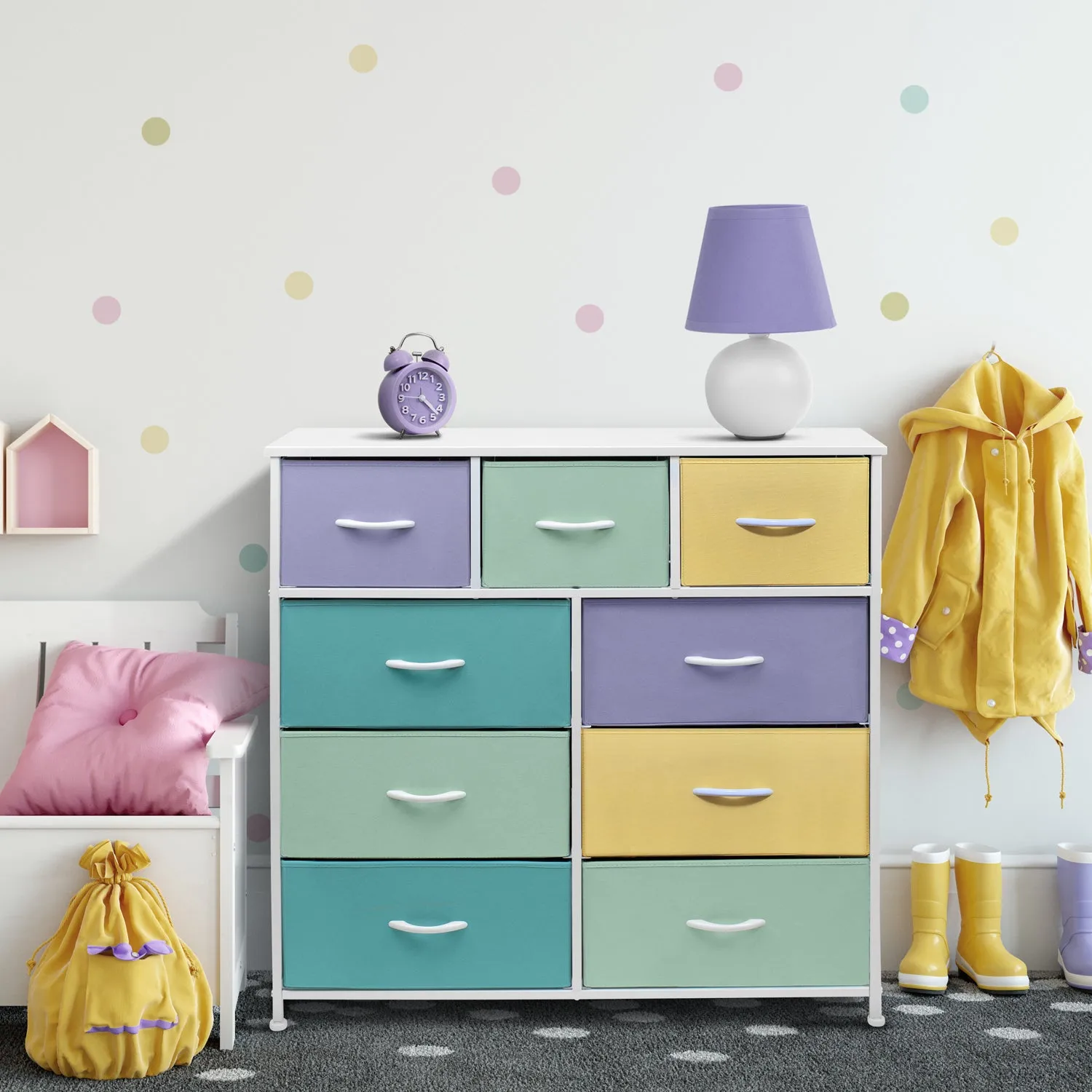 9 Drawer Wide Dresser