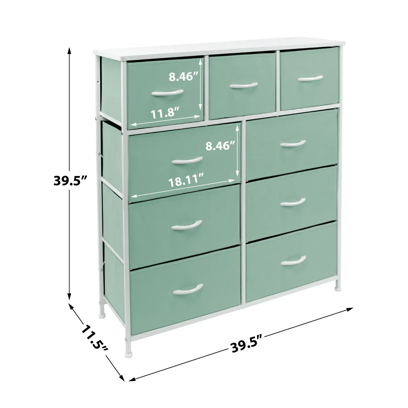 9 Drawer Wide Dresser