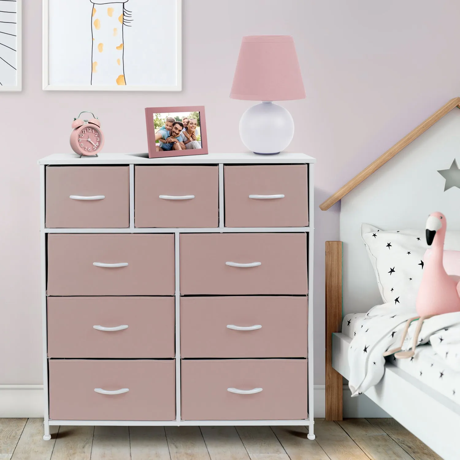 9 Drawer Wide Dresser