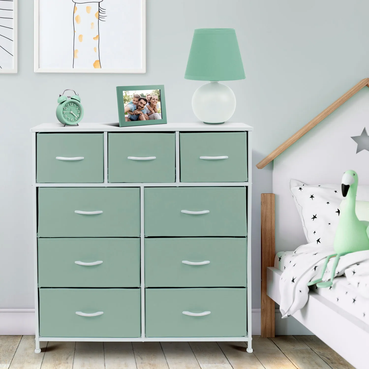 9 Drawer Wide Dresser