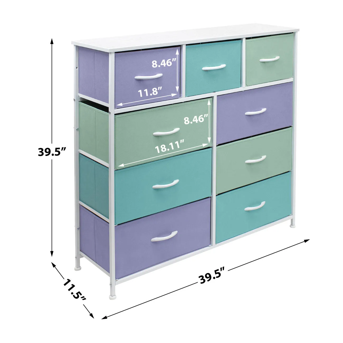 9 Drawer Wide Dresser