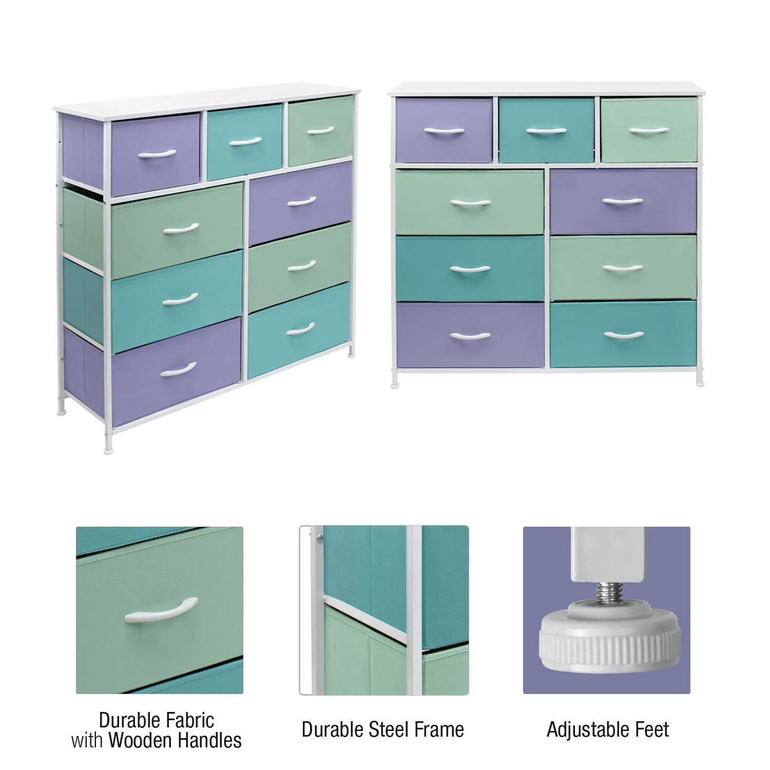 9 Drawer Wide Dresser