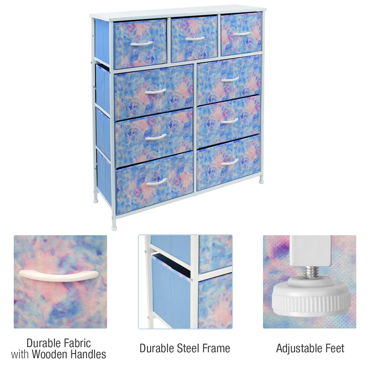 9 Drawer Wide Dresser