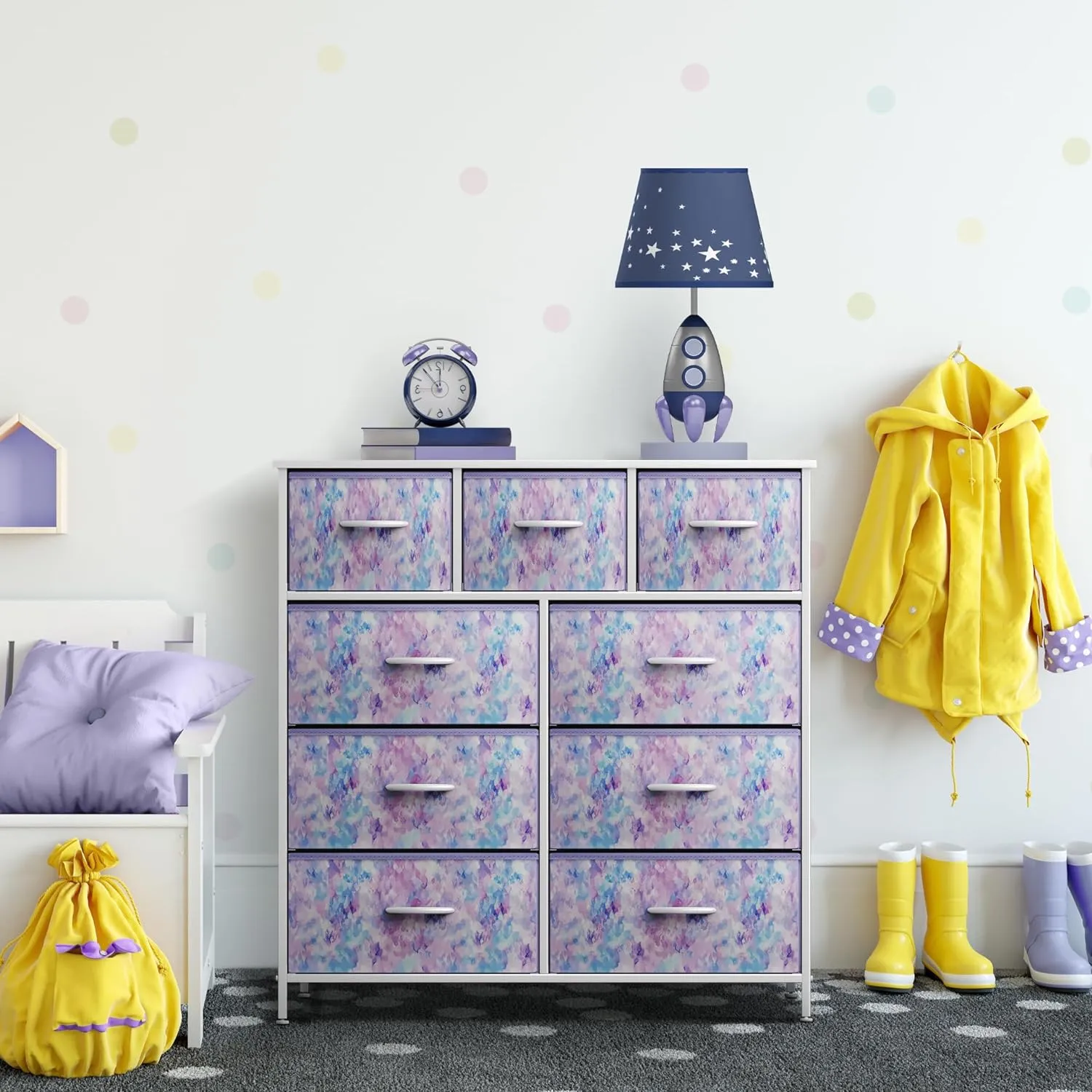 9 Drawer Wide Dresser