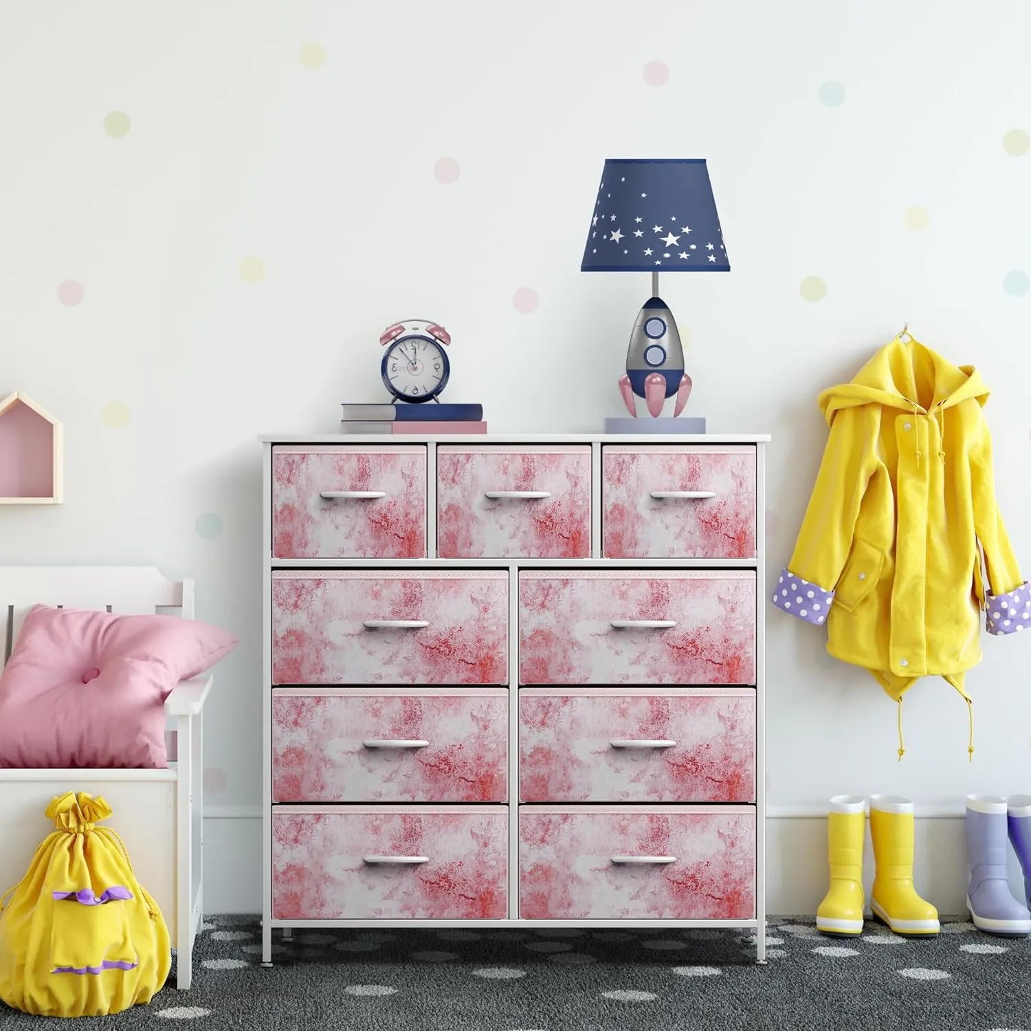 9 Drawer Wide Dresser