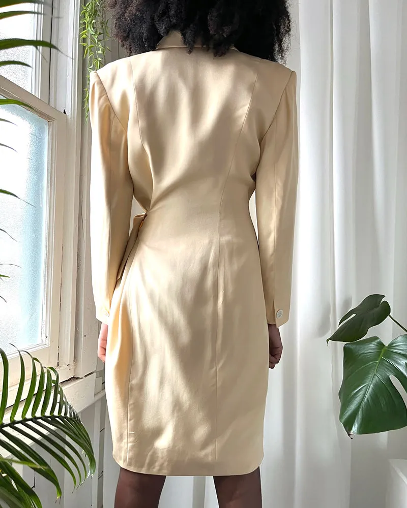 90s Tahari Silk Suit Dress | M
