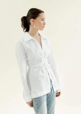 A Bronze Age Revel Blouse (White Poplin)