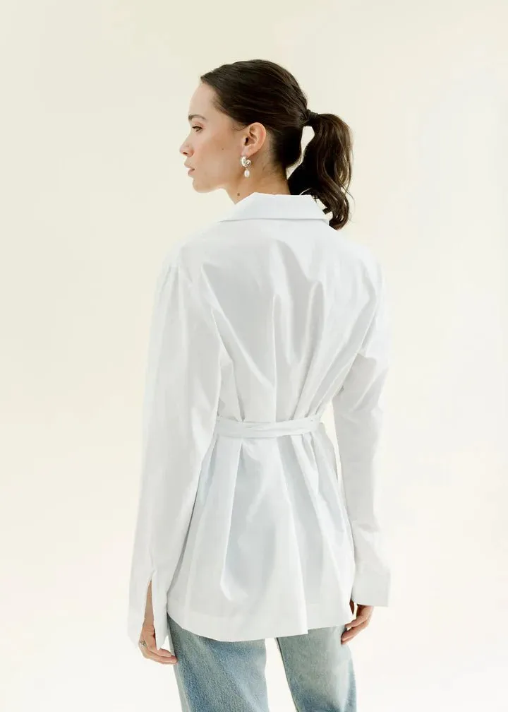 A Bronze Age Revel Blouse (White Poplin)