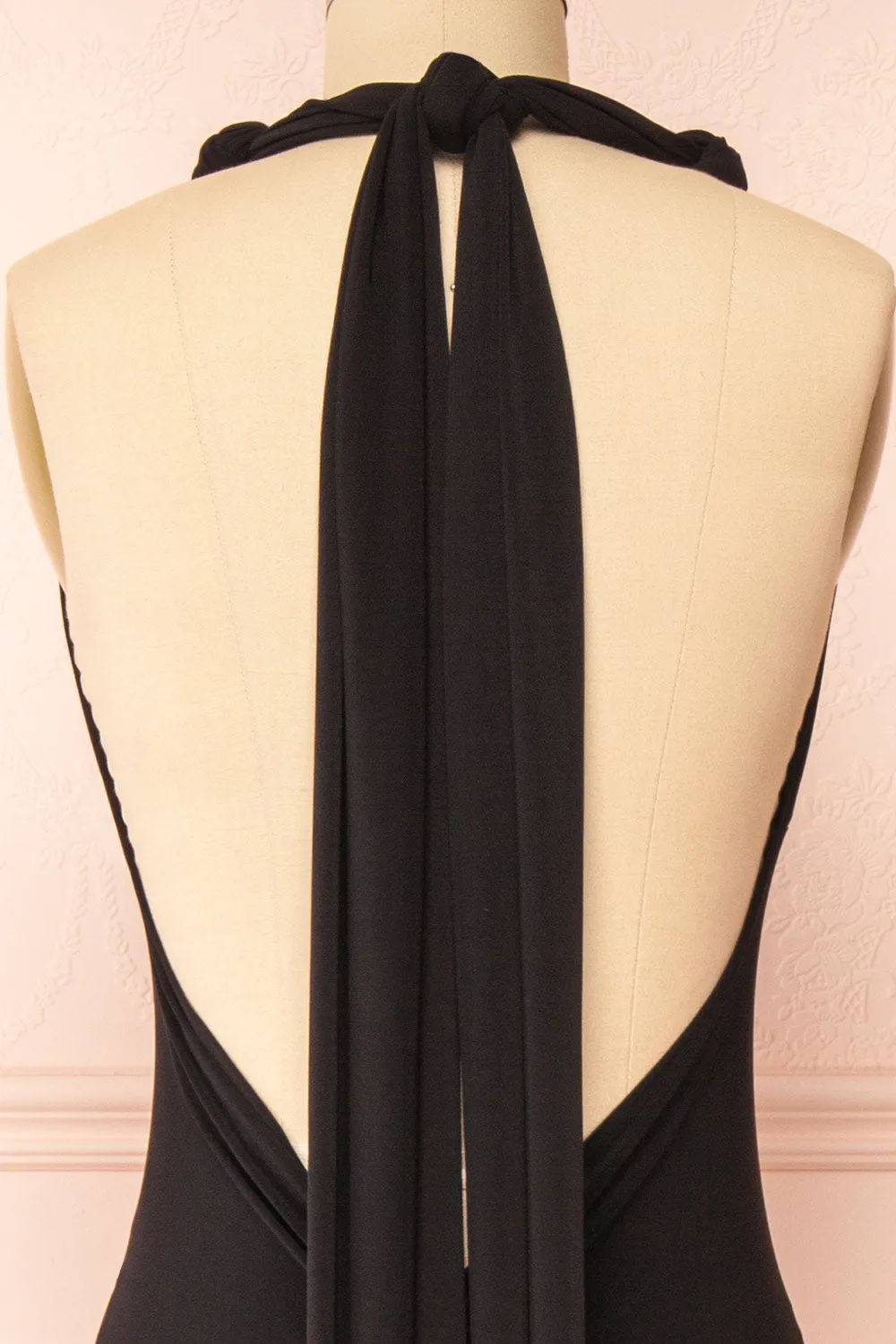 Aristella Black | Convertible Midi Dress