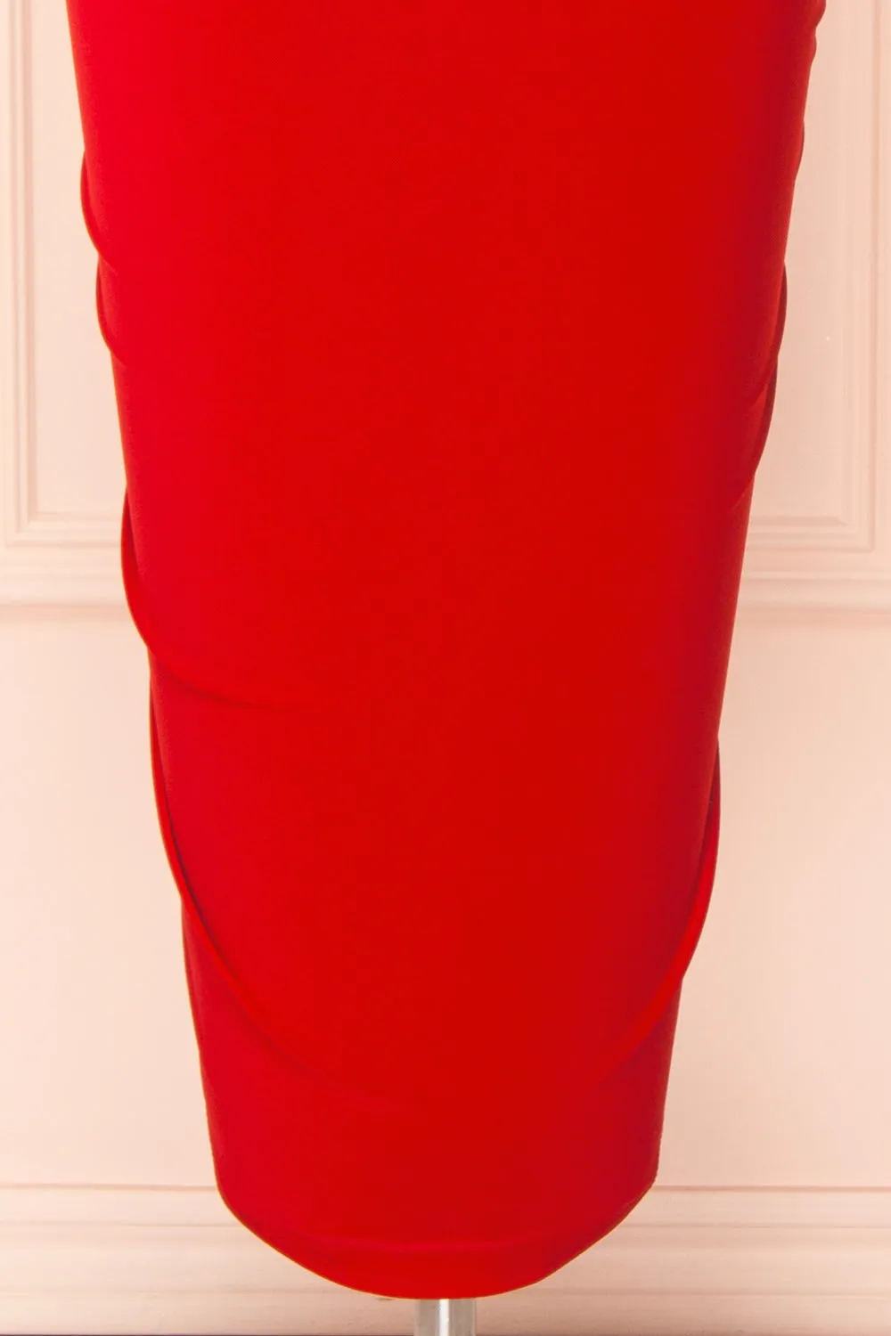 Aristella Red | Convertible Midi Dress