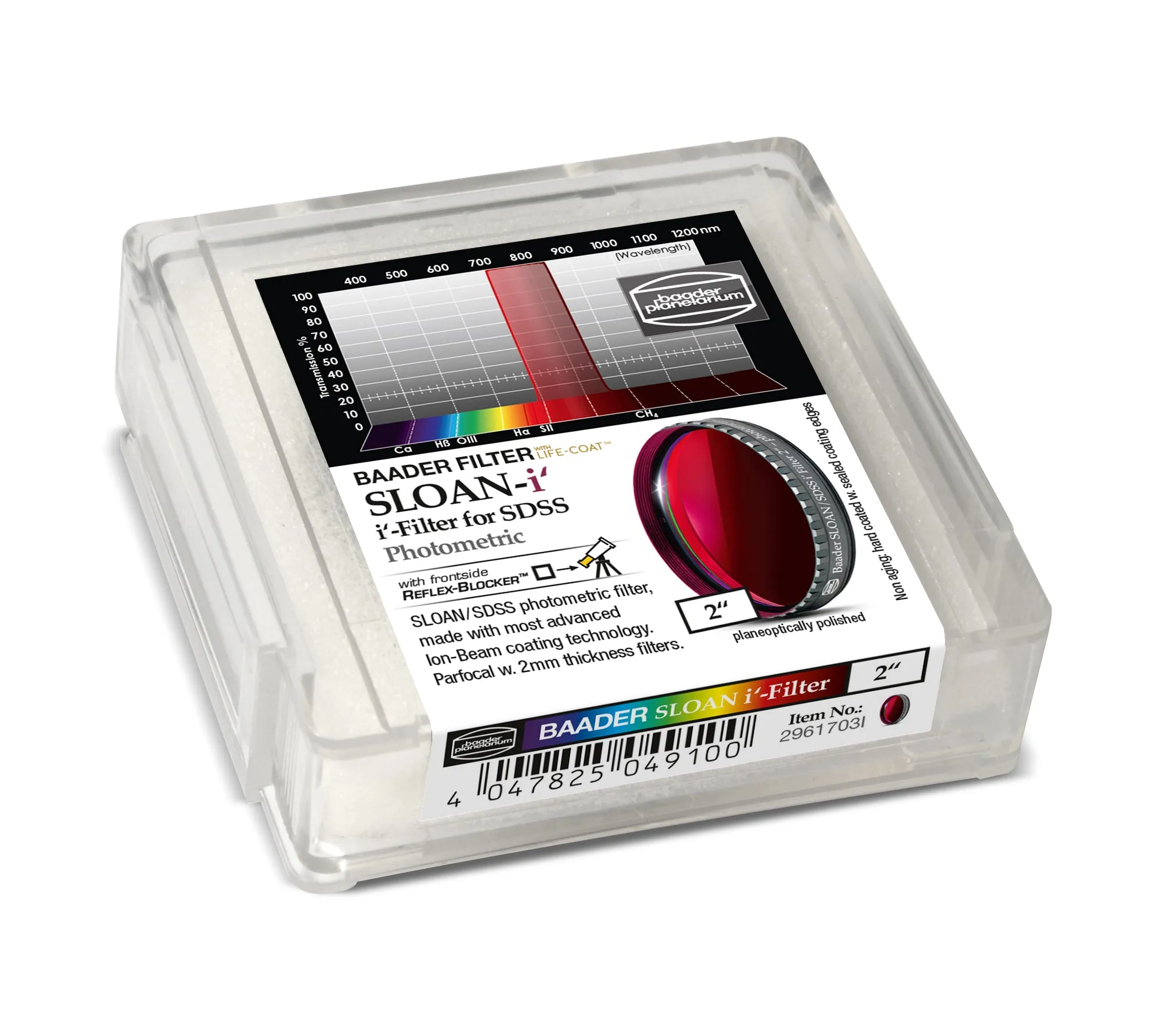 Baader SLOAN/SDSS i' Mounted Filter - 2"