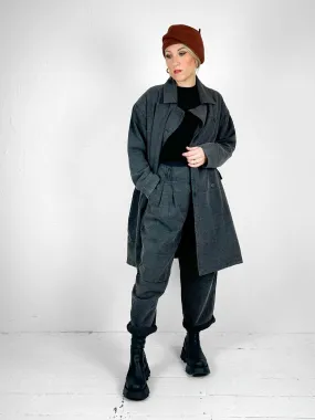 Baci Plaid Oversized Midi Coat