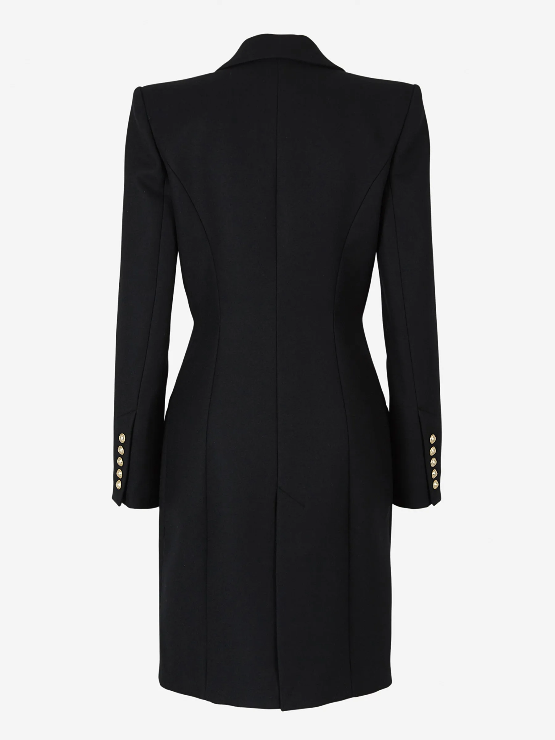 Balmain Structured Shoulder Tailored Coat