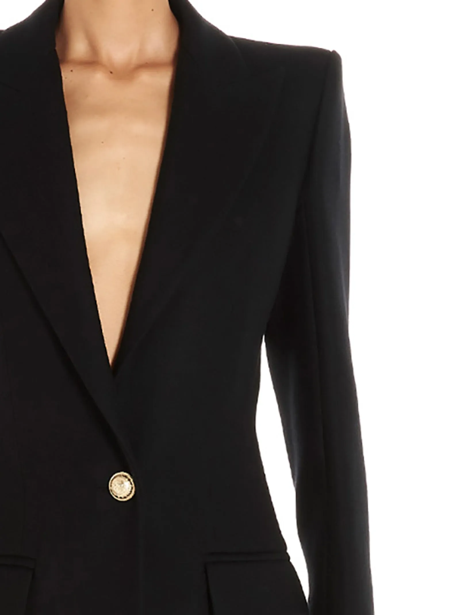 Balmain Structured Shoulder Tailored Coat