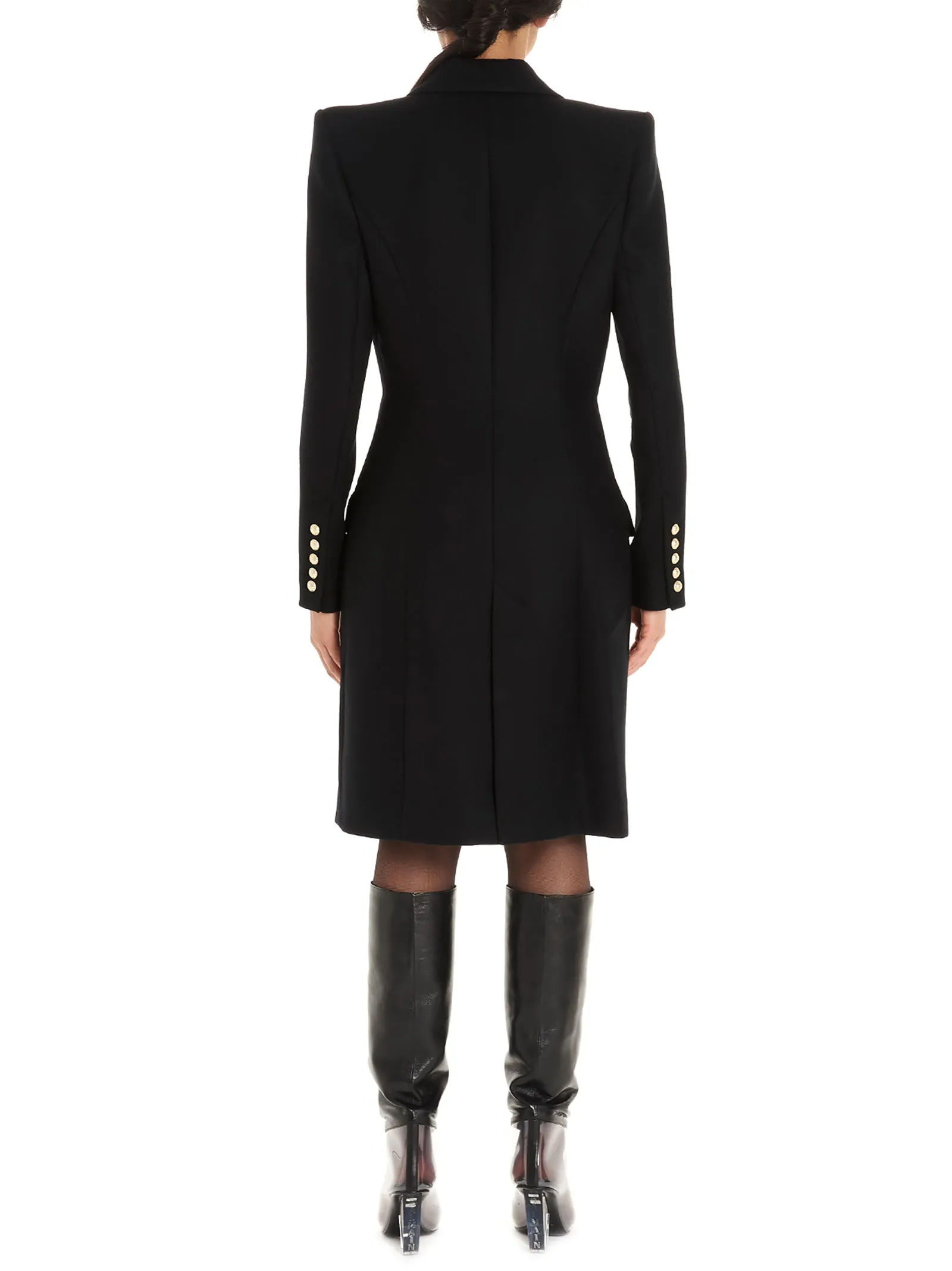 Balmain Structured Shoulder Tailored Coat
