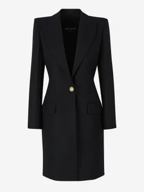 Balmain Structured Shoulder Tailored Coat