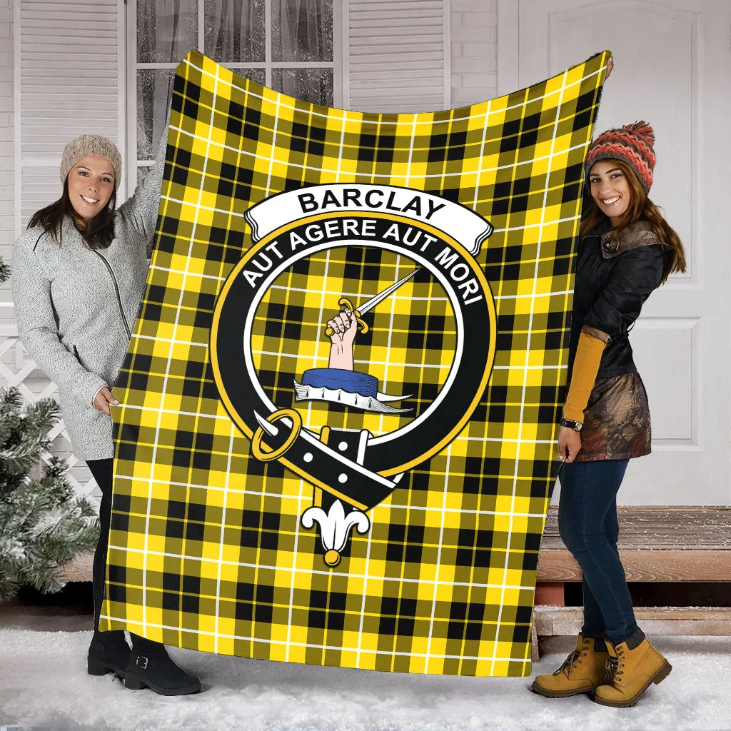 Barclay Dress Modern Tartan Blanket with Family Crest