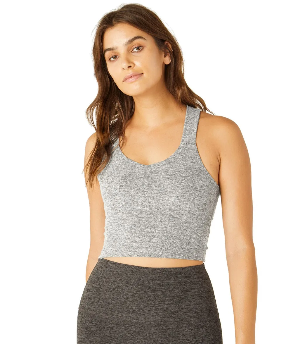 Beyond Yoga Spacedye Twist Through Cropped Tank