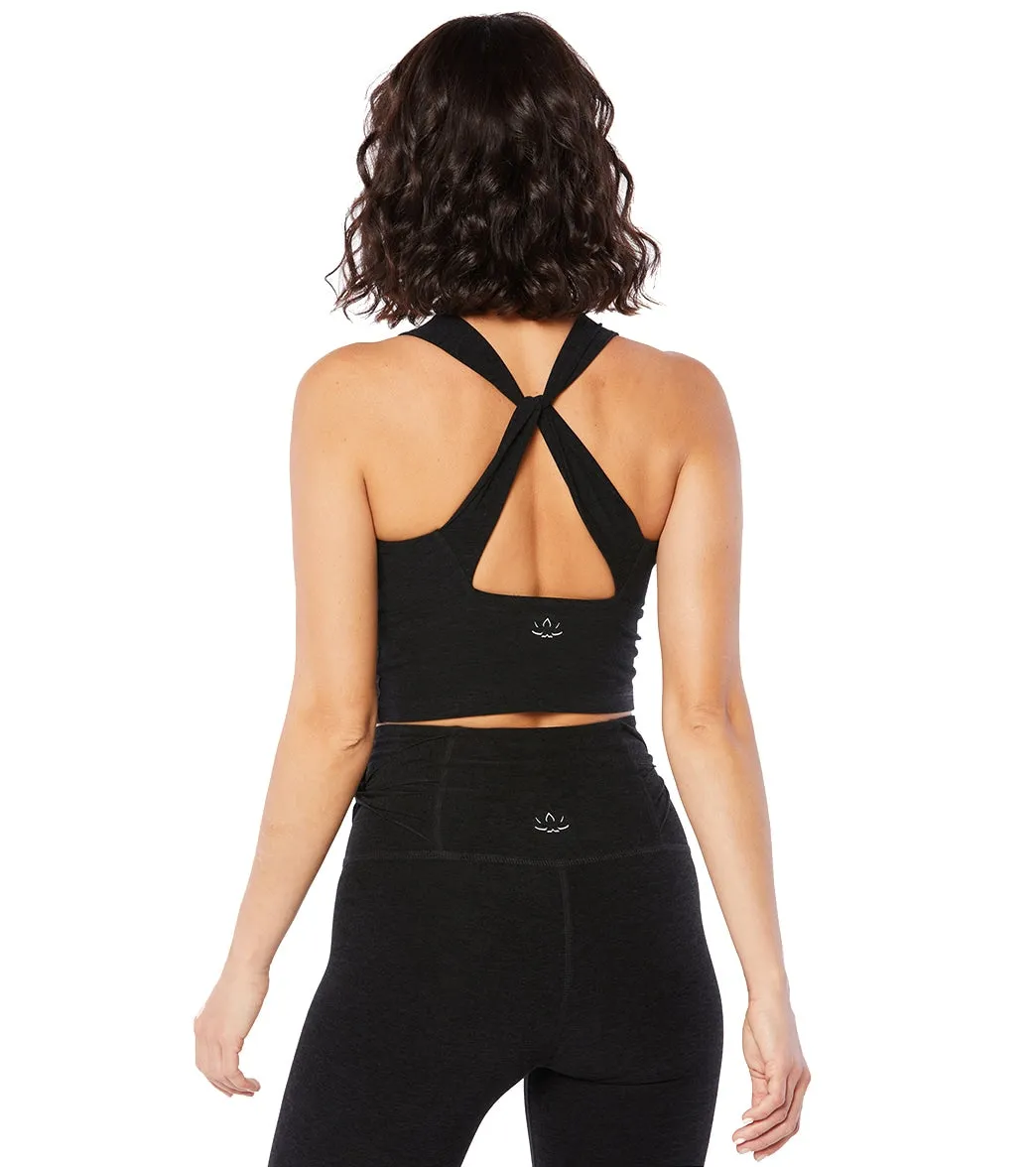 Beyond Yoga Spacedye Twist Through Cropped Tank