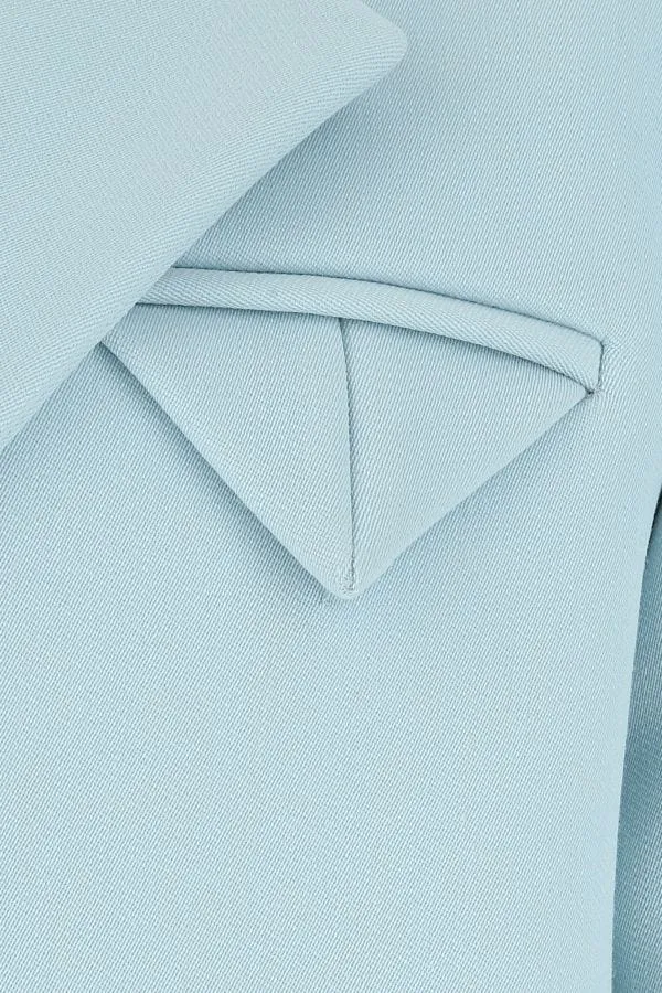 BOTTEGA VENETA | Pastel light-blue tricotine coat