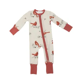 Cardinals 2 Way Zipper Romper