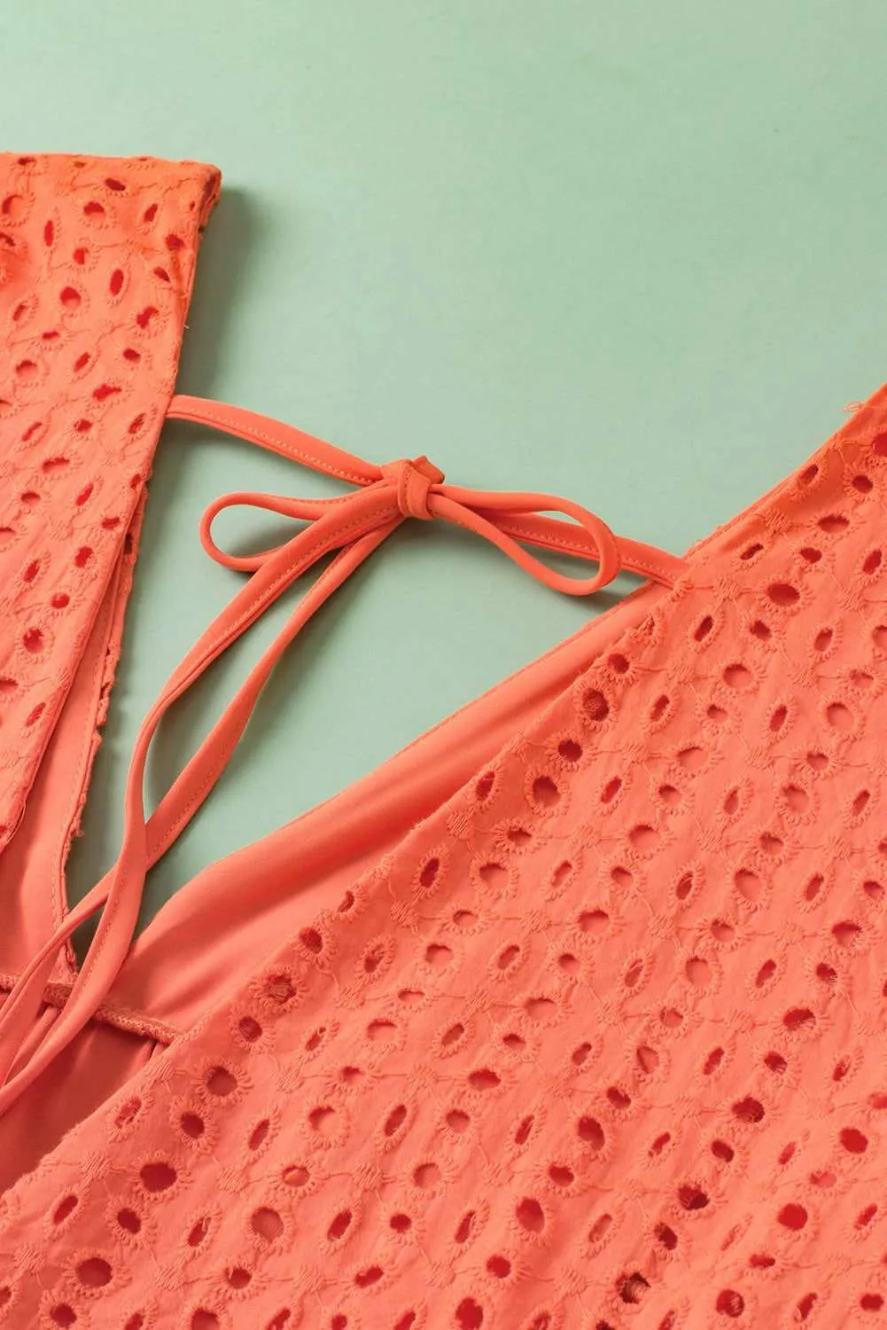 Carrot Plus Size Eyelet V Neck Babydoll Dress - Stylish Fit