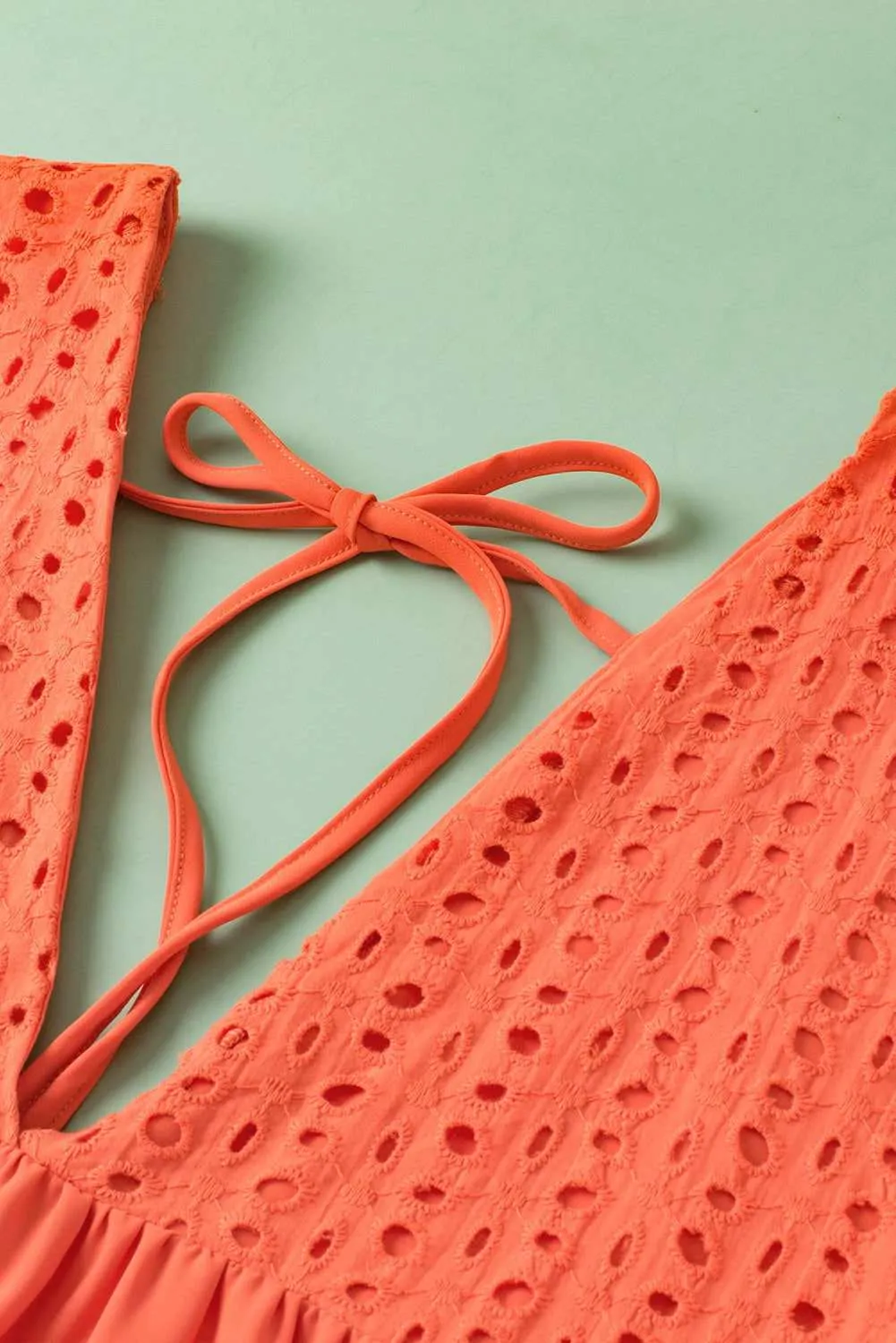 Carrot Plus Size Eyelet V Neck Babydoll Dress - Stylish Fit