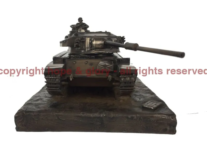 Centurion Mk5 Main Battle Tank Cold Cast Bronze Military Statue