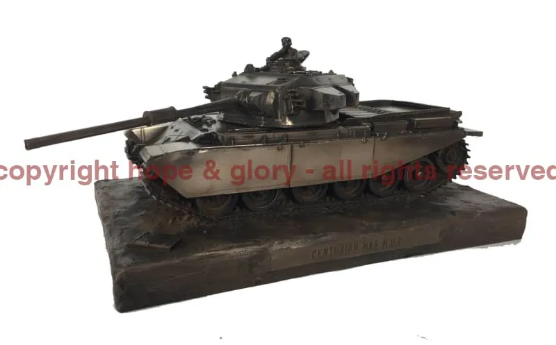 Centurion Mk5 Main Battle Tank Cold Cast Bronze Military Statue