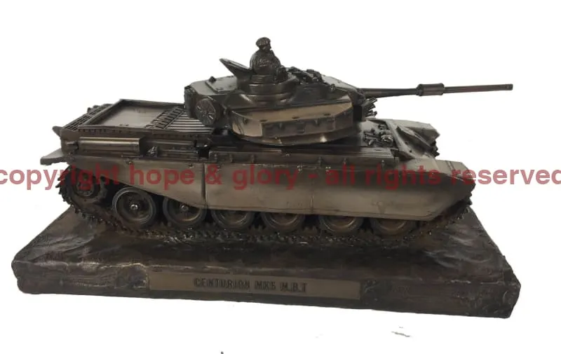 Centurion Mk5 Main Battle Tank Cold Cast Bronze Military Statue
