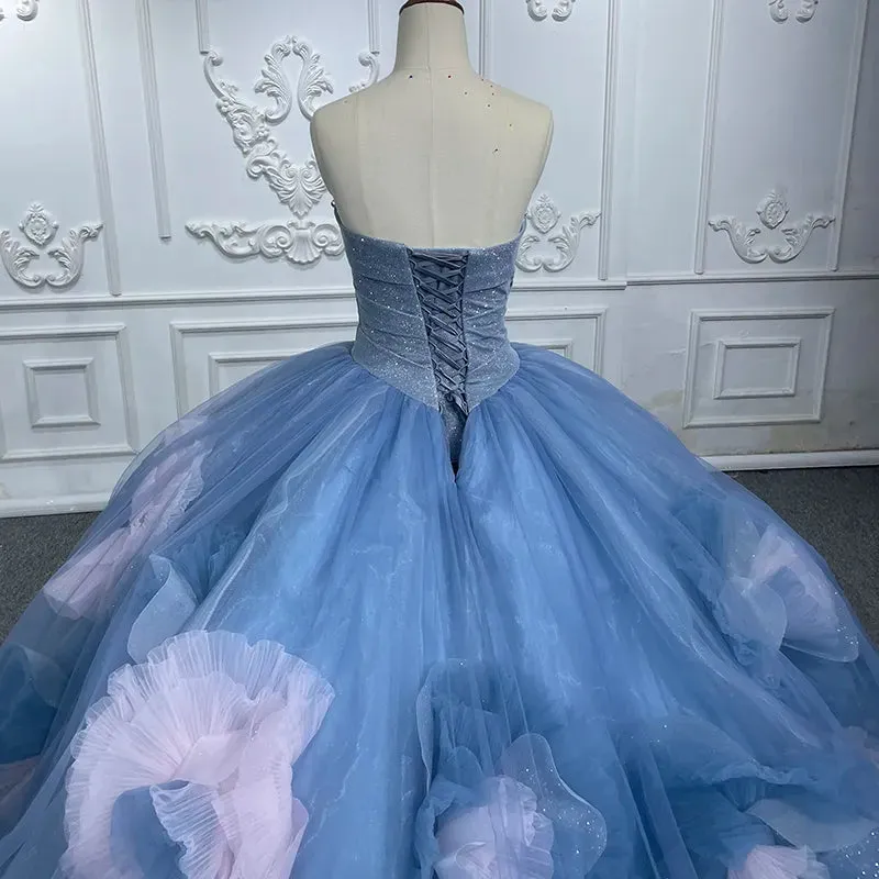 Chic Party Evening Tulle Strapless Formal Evening Gown