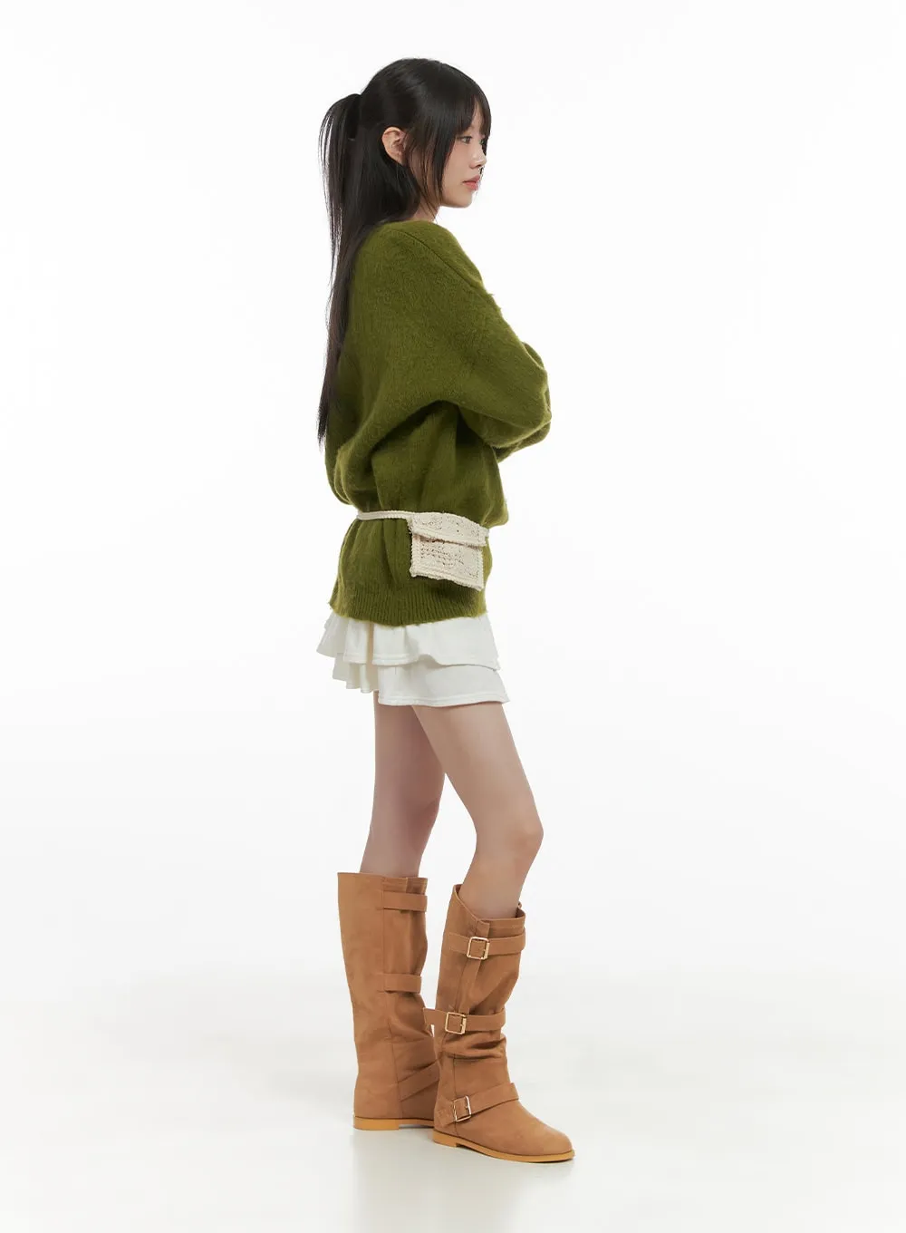 Chic Ruffle Band Mini Skirt CS410