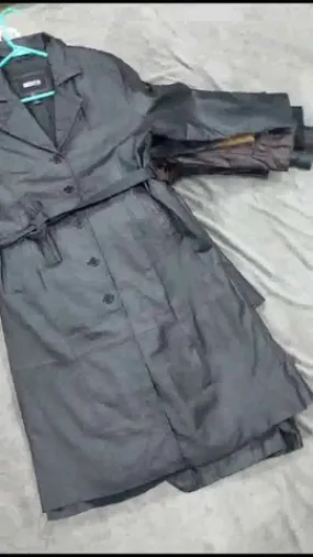 CR552 - Mix Leather Trench Coats