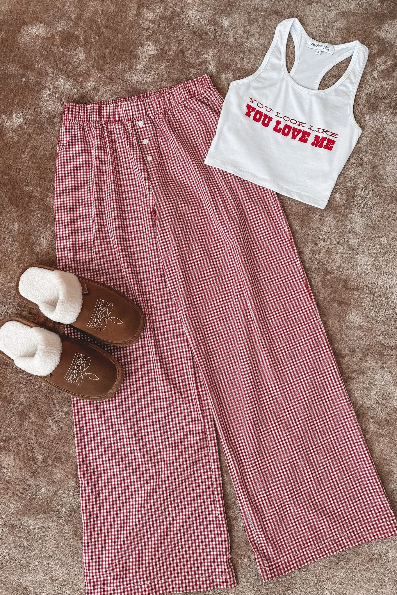 DEAL Sleepover Sweeties Gingham Pajama Pants