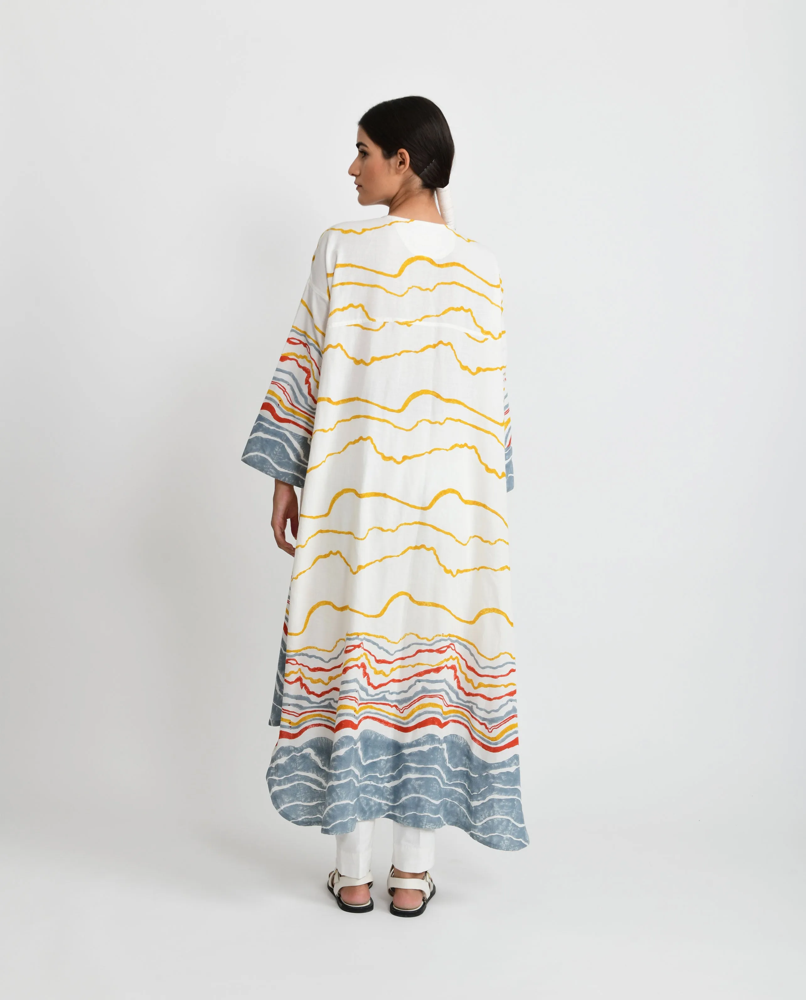 EARTH FOSSIL SIDE OPEN DRESS
