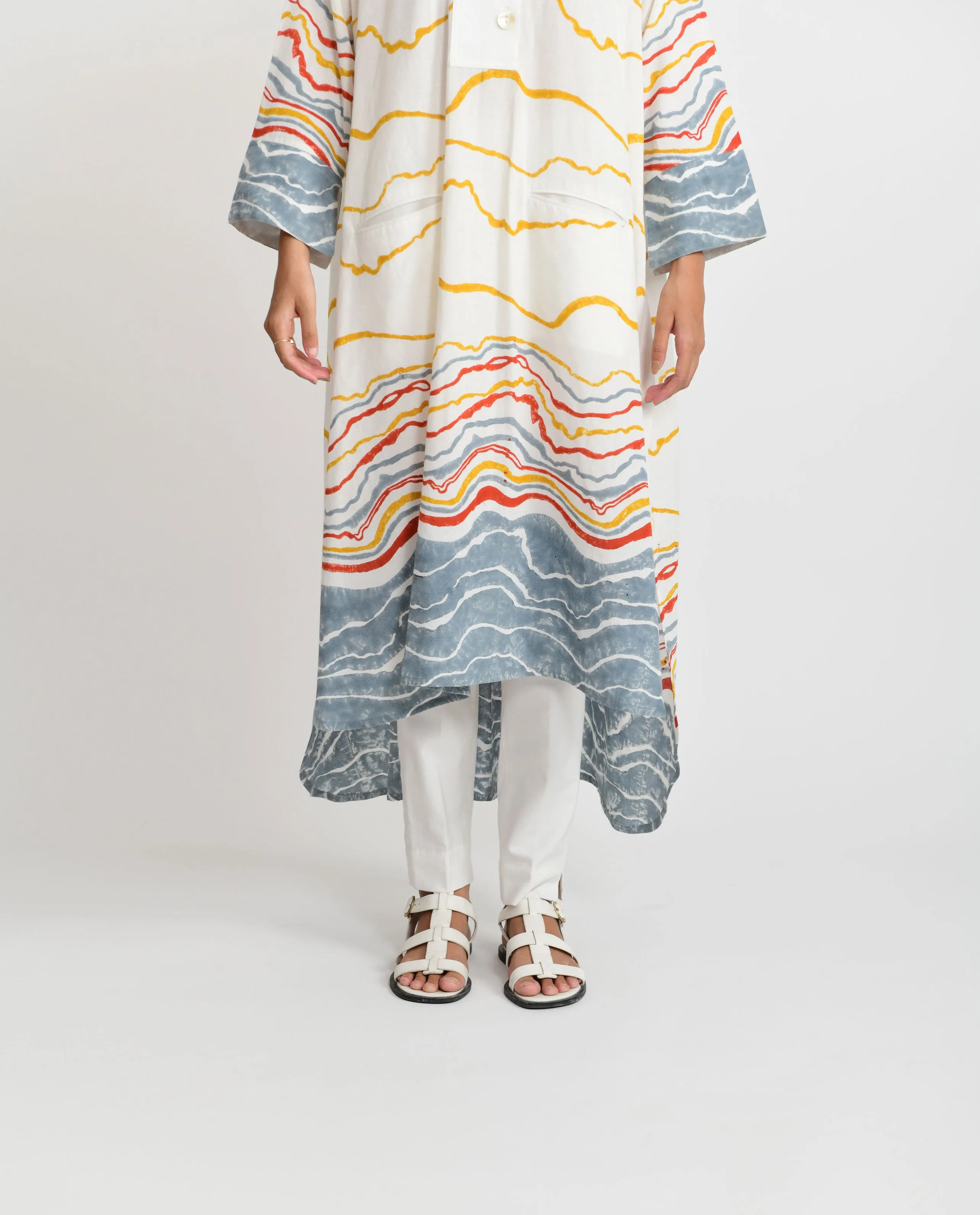 EARTH FOSSIL SIDE OPEN DRESS