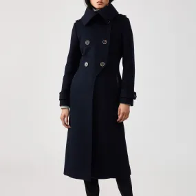 Elodie Wool Coat (Navy)