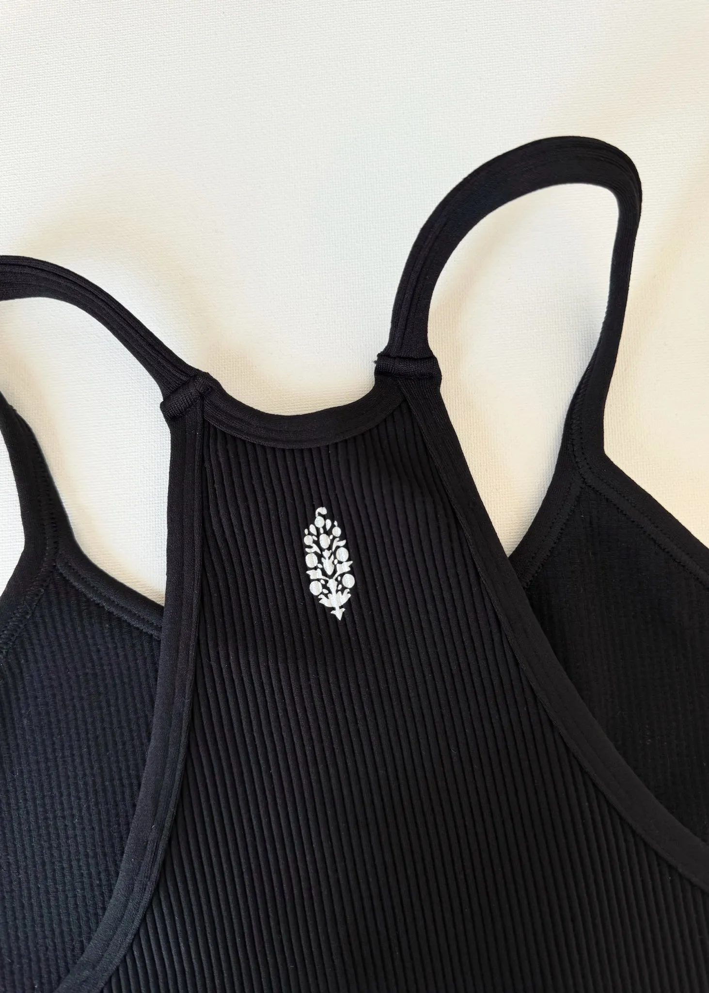 Free People Happiness Runs Crop Tank - BLACK