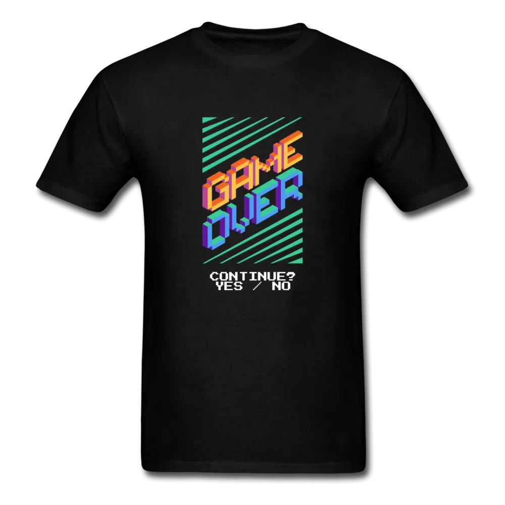 Game Over Pixel Art Men's Funny T-Shirt