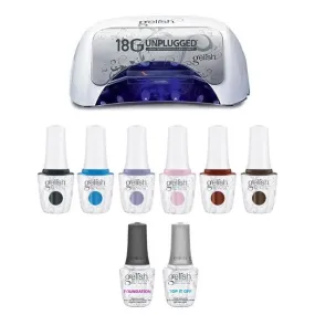 Gelish In Frame Fall Combo - Collection Gel Kit & 18G Light Plus Unplugged