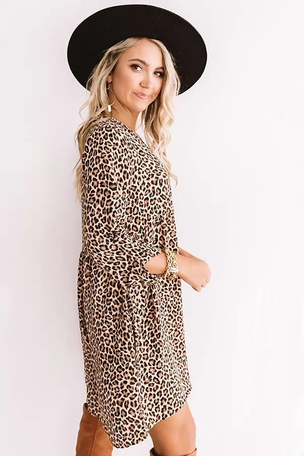 Girly Girl Leopard Babydoll Dress