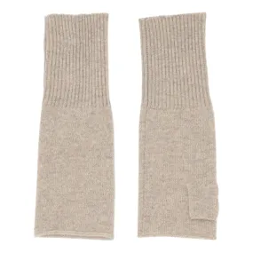 GLOVE FINGERLESS CASHMERE | SAND MELANGE