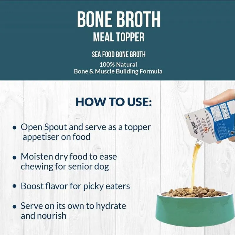 Goofy Tails Sea Food Bone Broth for Dogs and Puppies