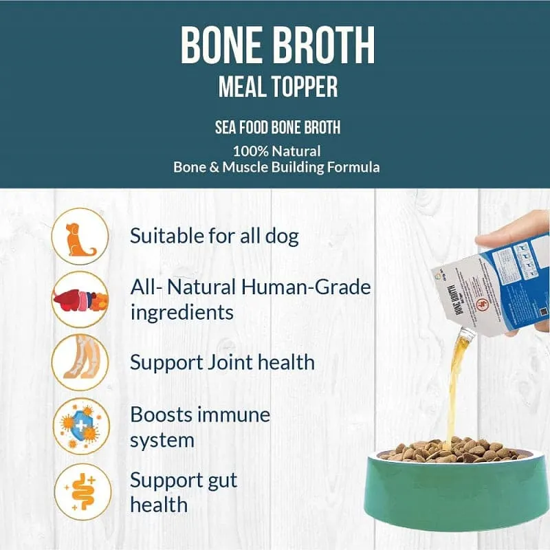 Goofy Tails Sea Food Bone Broth for Dogs and Puppies